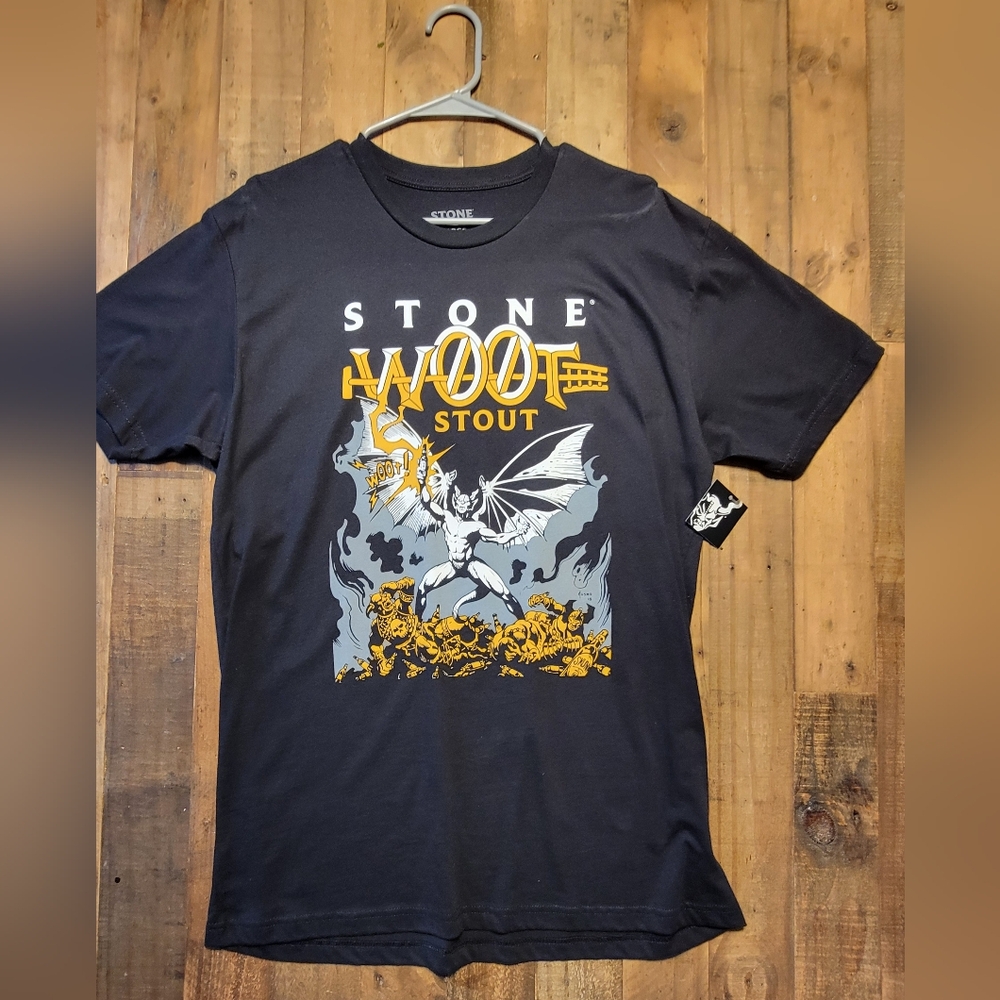 Stone Brewery Woot Stout Black T Shirt Size L
